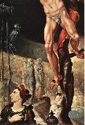 HEEMSKERCK, Maerten van Crucifixion (detail) sg oil on canvas